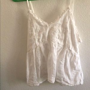 White summer tank